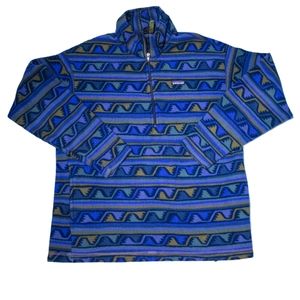 Vintage 90s Patagonia Synchilla Quarter Zip Delta: Bay Leaf